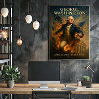 George Washington Vintage Patriotic Historical Poster