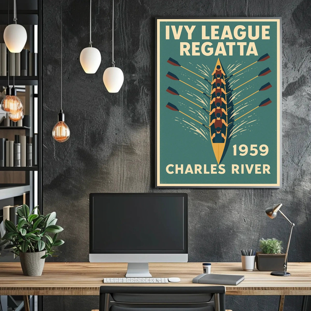 Ivy League Regatta Charles River Poster
