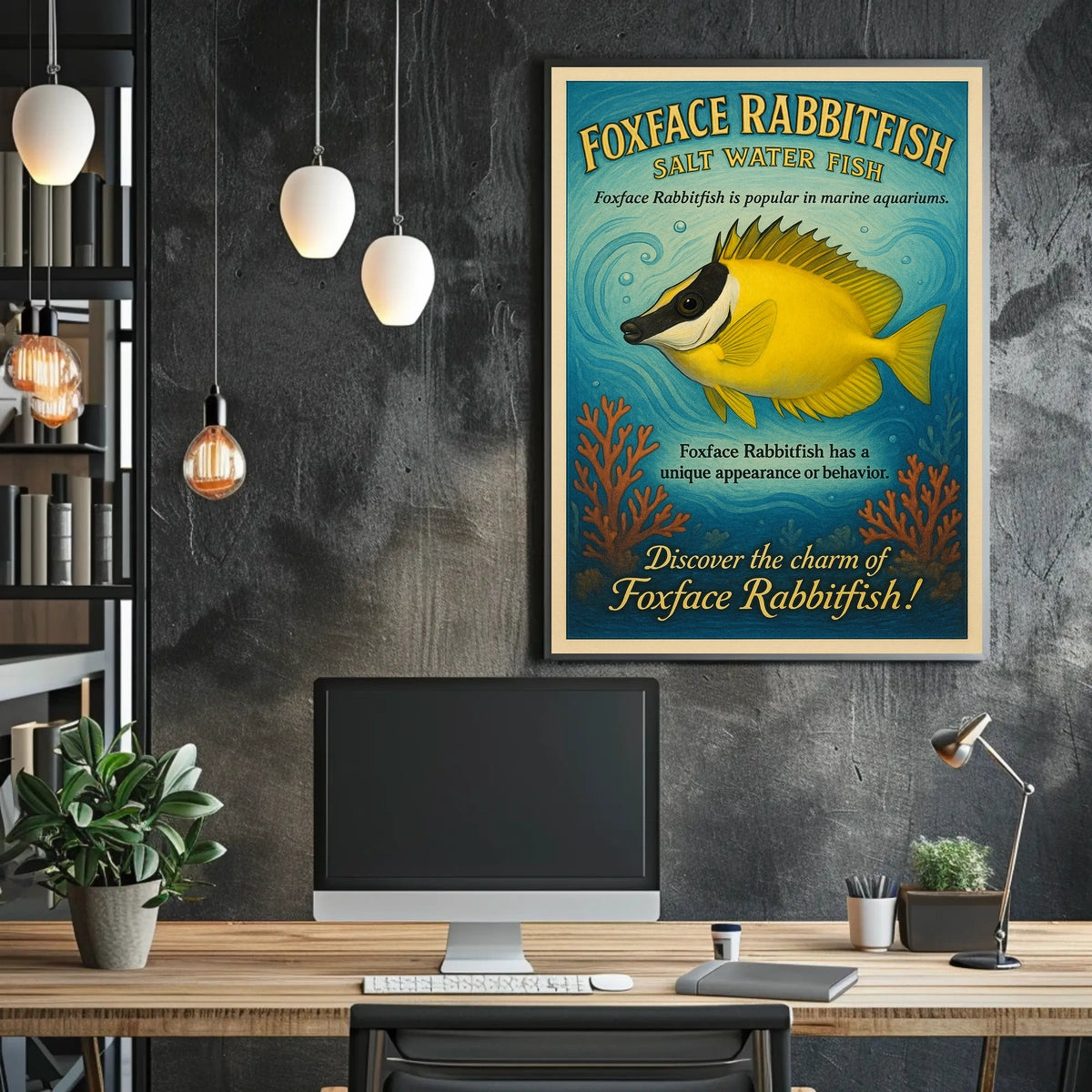 Discover the Charm of Foxface Rabbitfish Poster