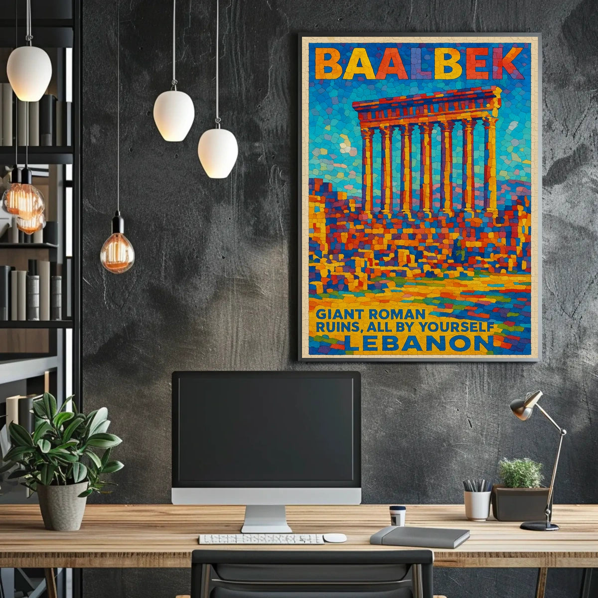 Baalbek Explore The Ancient Ruins Poster
