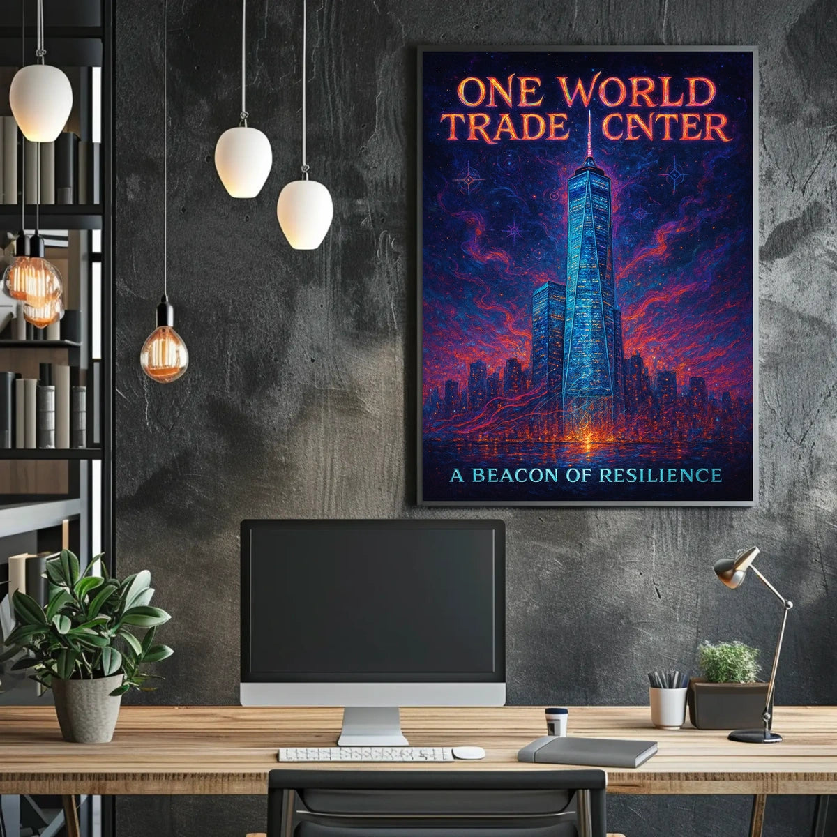 One World Trade Center A Beacon of Resilience Poster