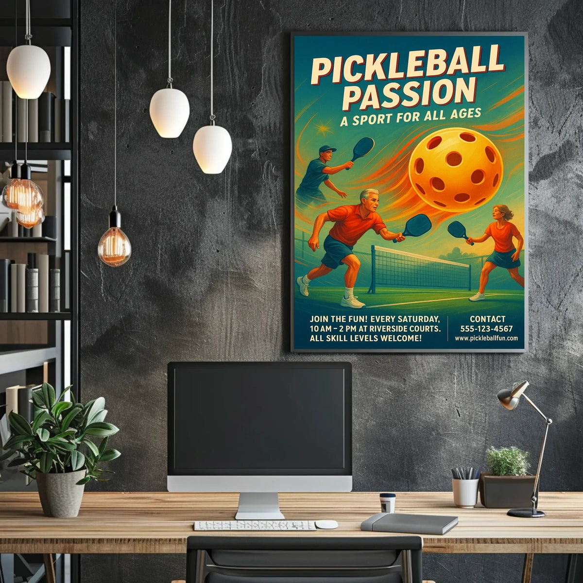 Pickleball Passion Poster