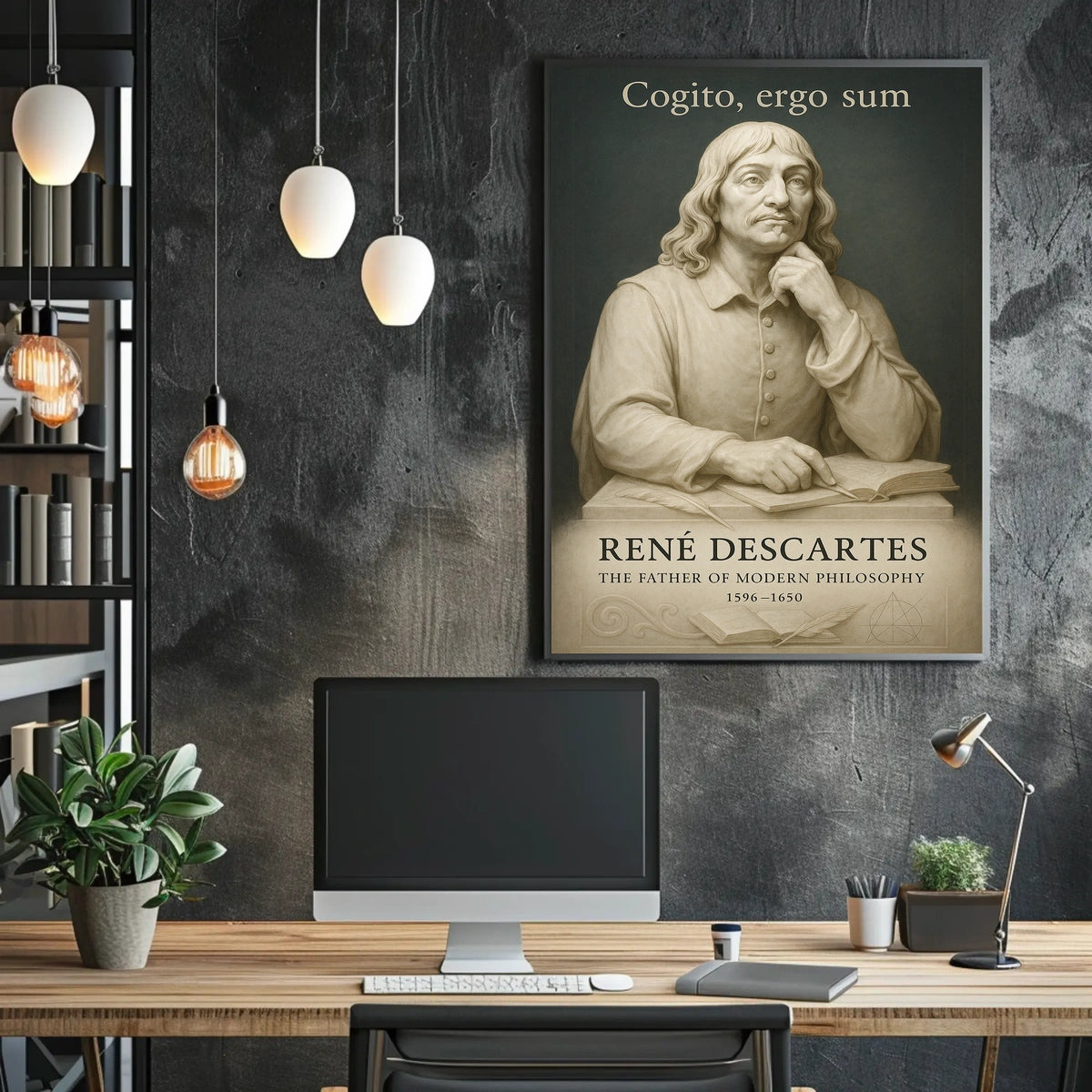 René Descartes The Father of Modern Philosophy Poster