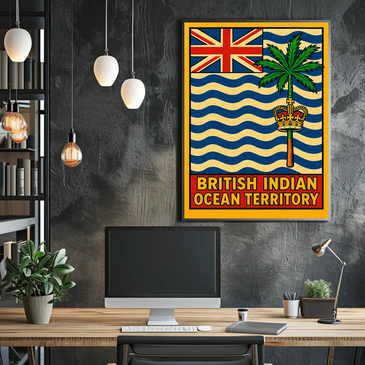 British Indian Ocean Territory Flag Poster