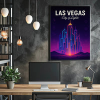 Las Vegas City of Lights Poster PosterGoat