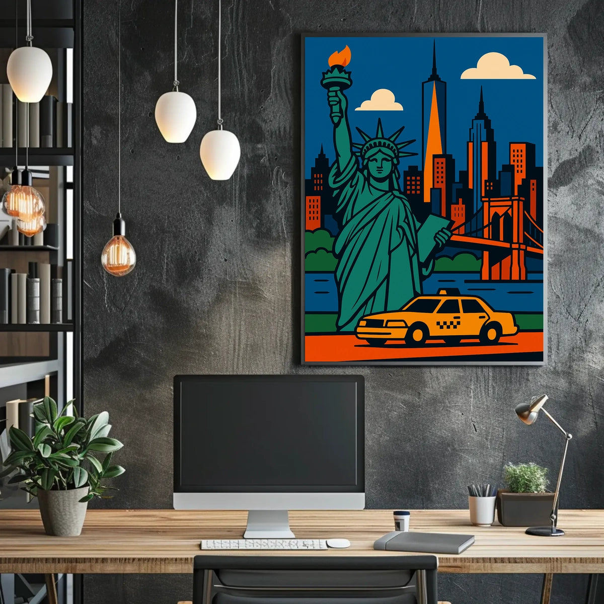 Abstract Art Poster: Vibrant Colors and Emotions