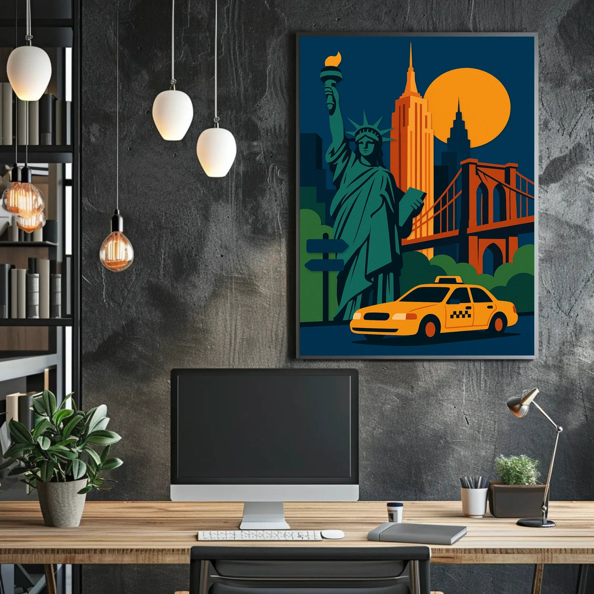 New York City Icons Poster