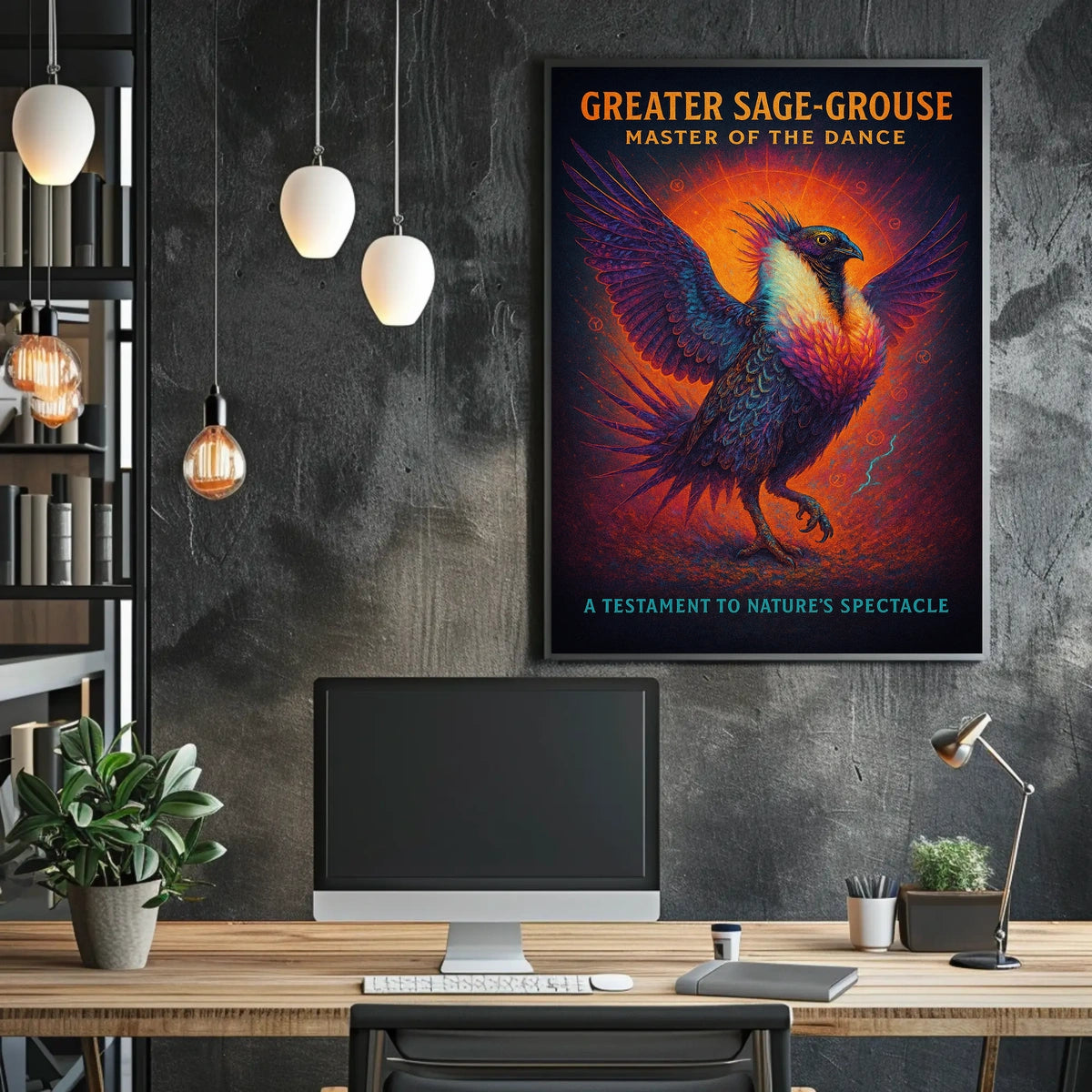 Greater Sage-Grouse Master of the Dance Poster