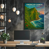 National Park of American Samoa Adventure Poster