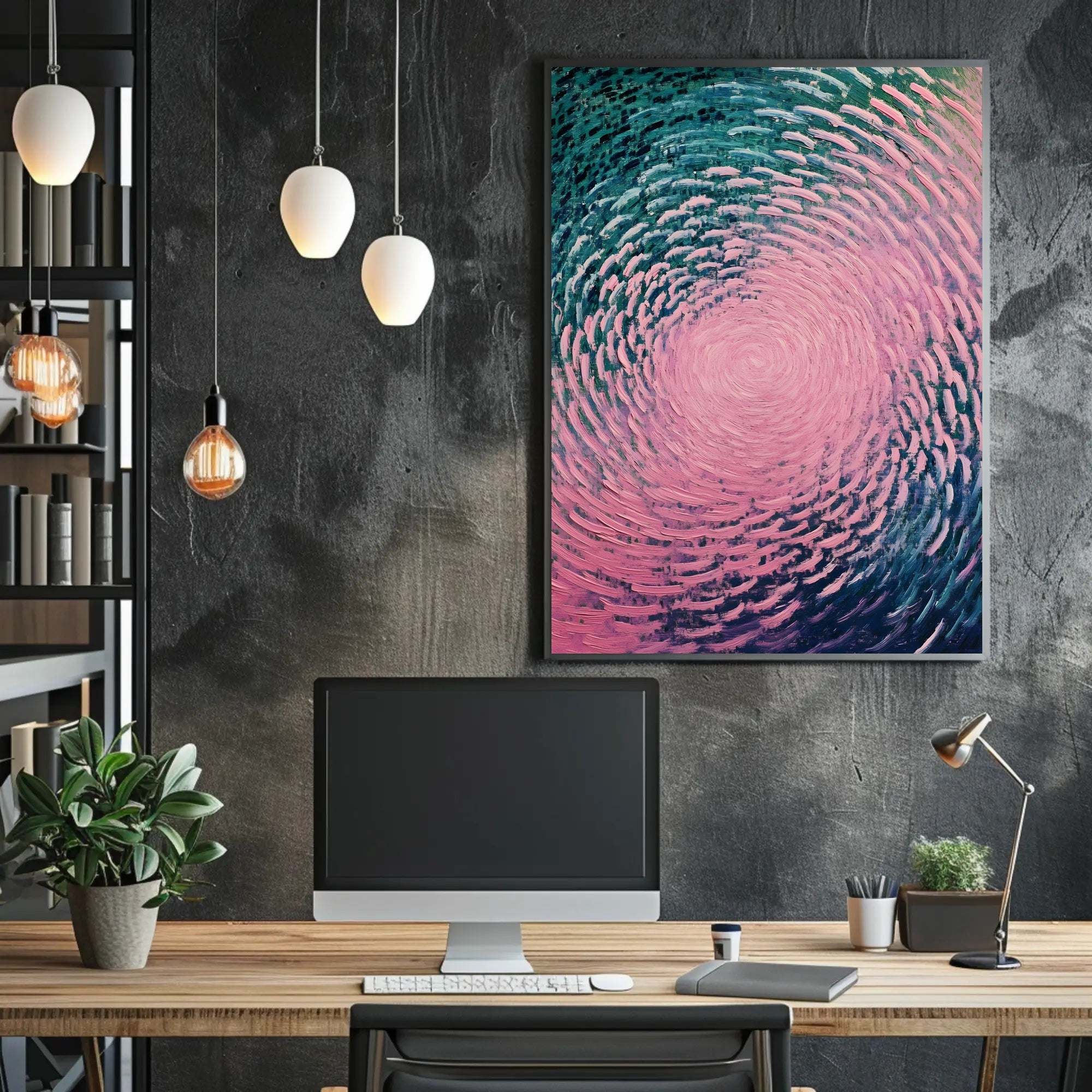 Swirling Colors Abstract Poster Art Print