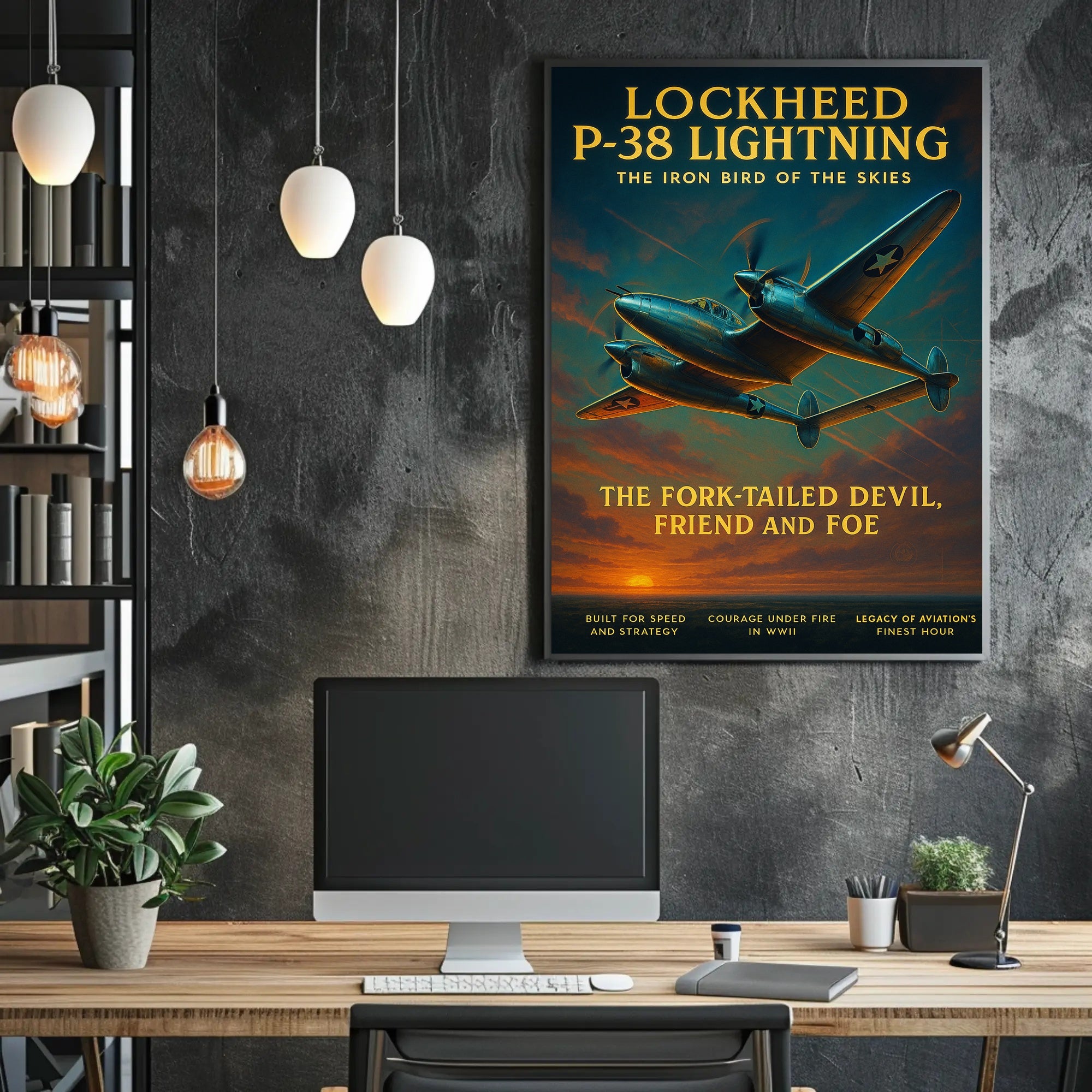 Lockheed P-38 Lightning Poster