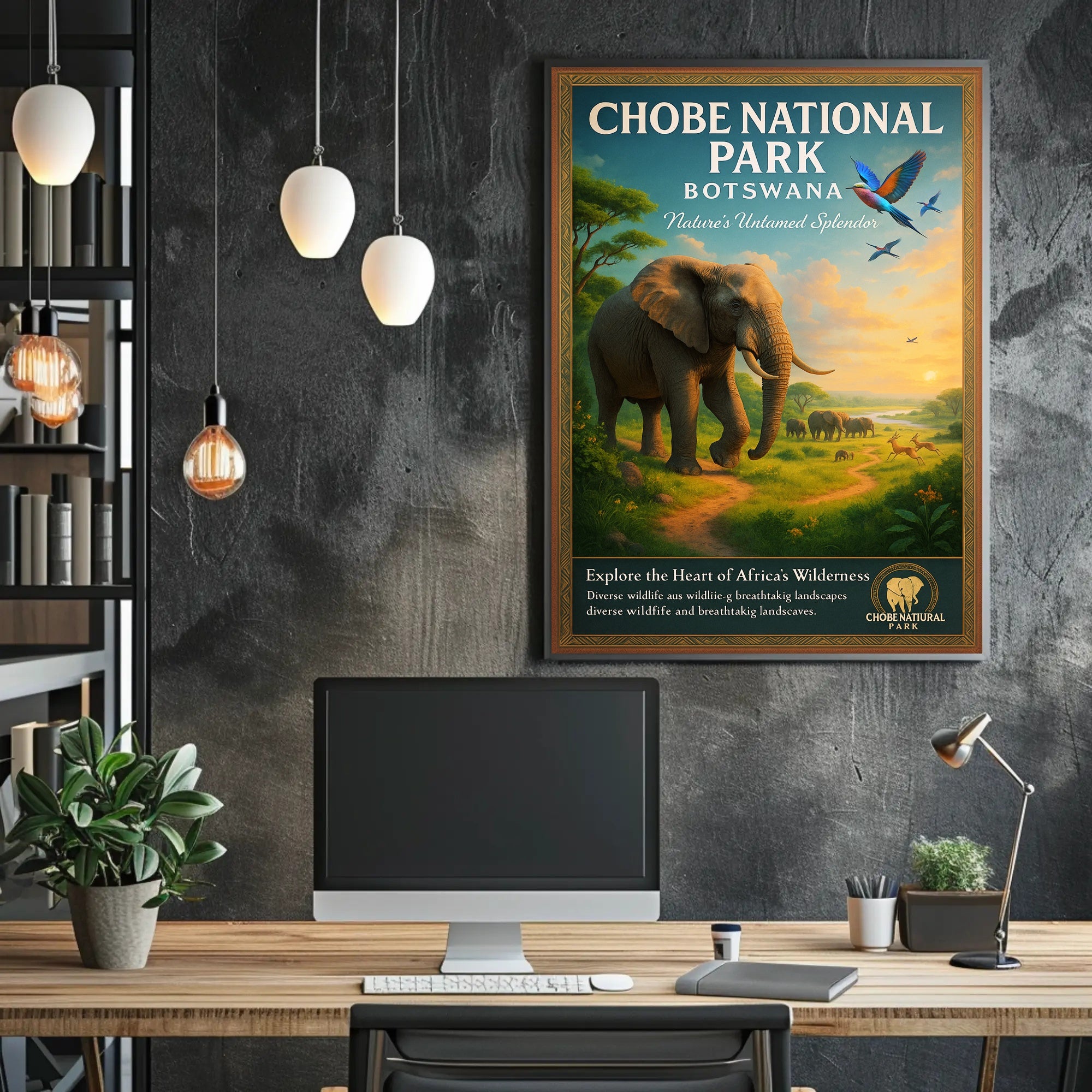 Explore the Heart of Africa's Wilderness Poster