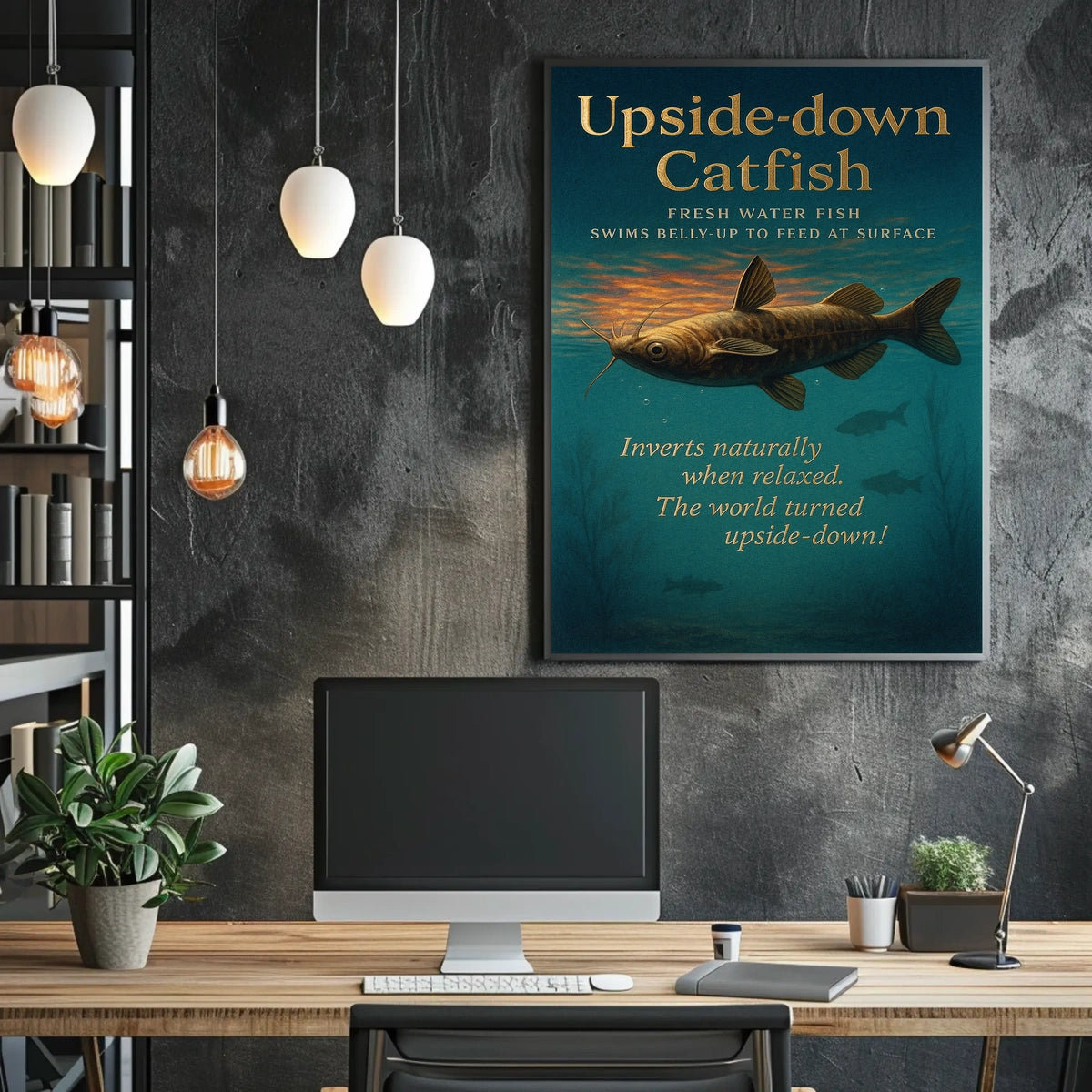 Upside-down Catfish Poster