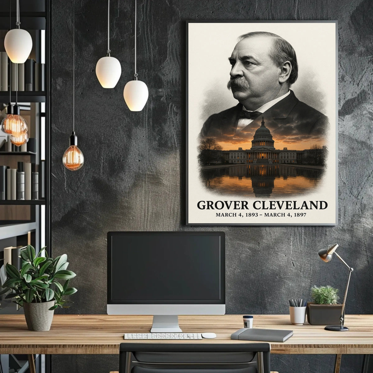 Grover Cleveland 24th President of the United States Reflections Poster