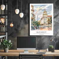 Bucarest Cityscape Poster PosterGoat
