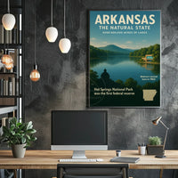 Arkansas Natural Beauty Vintage Cultural Heritage Poster