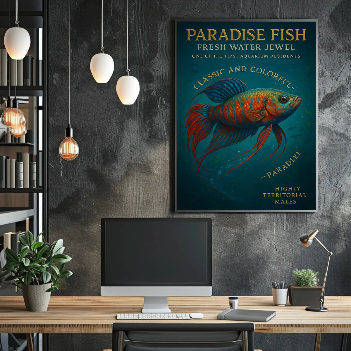 Paradise Fish Fresh Water Jewel Poster