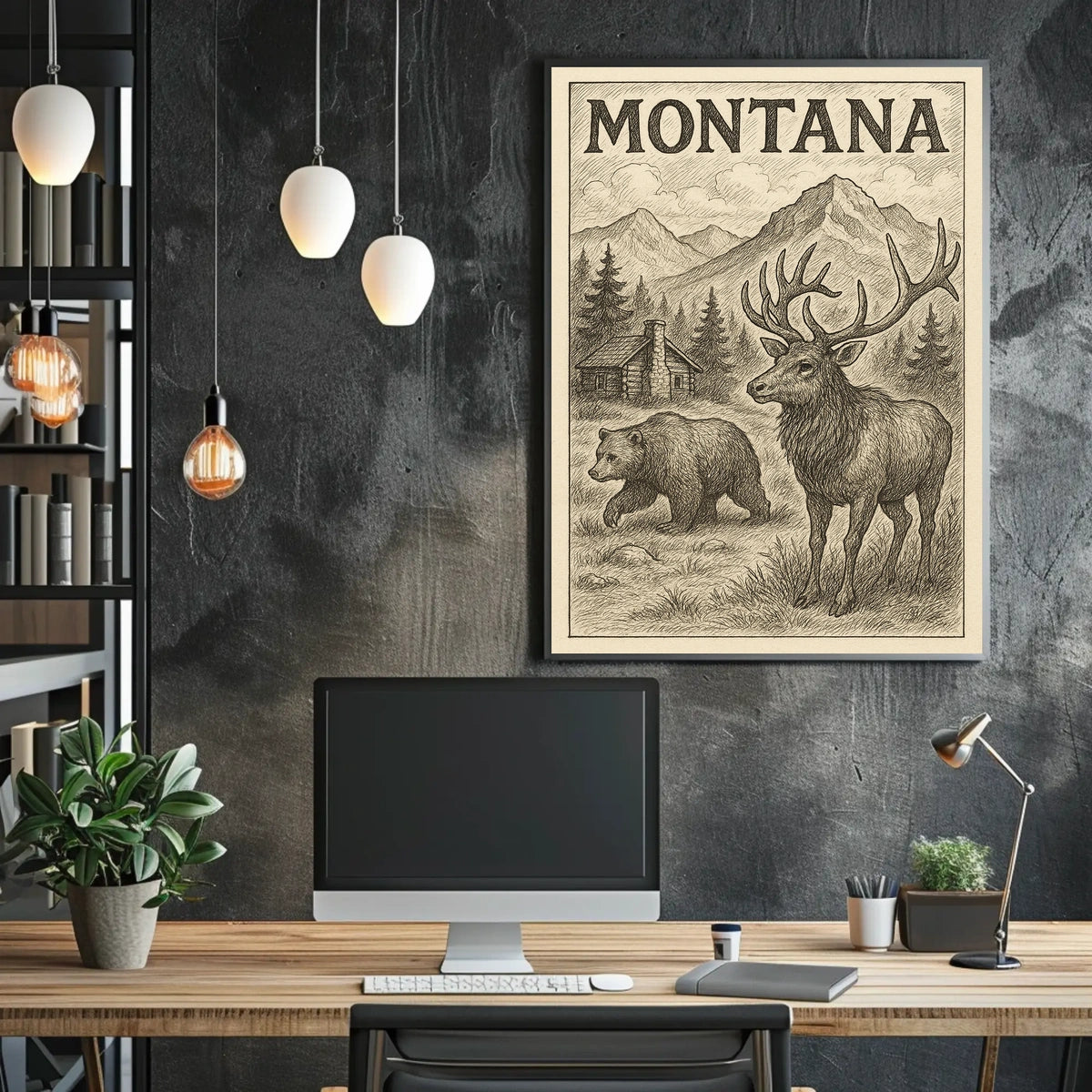 Montana Wilderness Poster