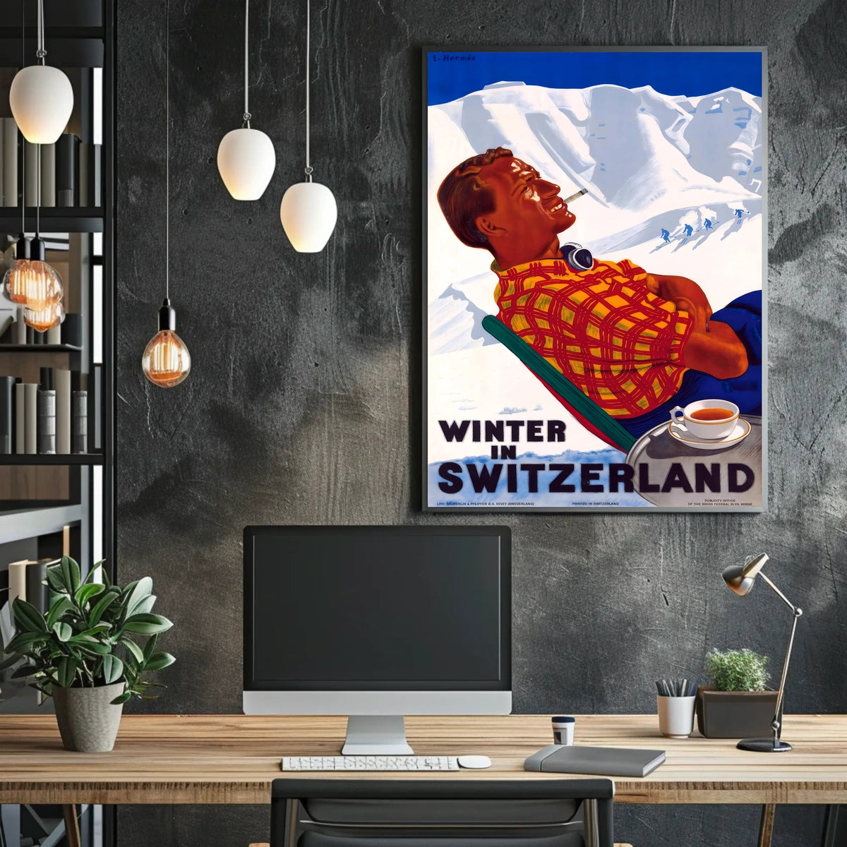 Winter in Switzerland Poster