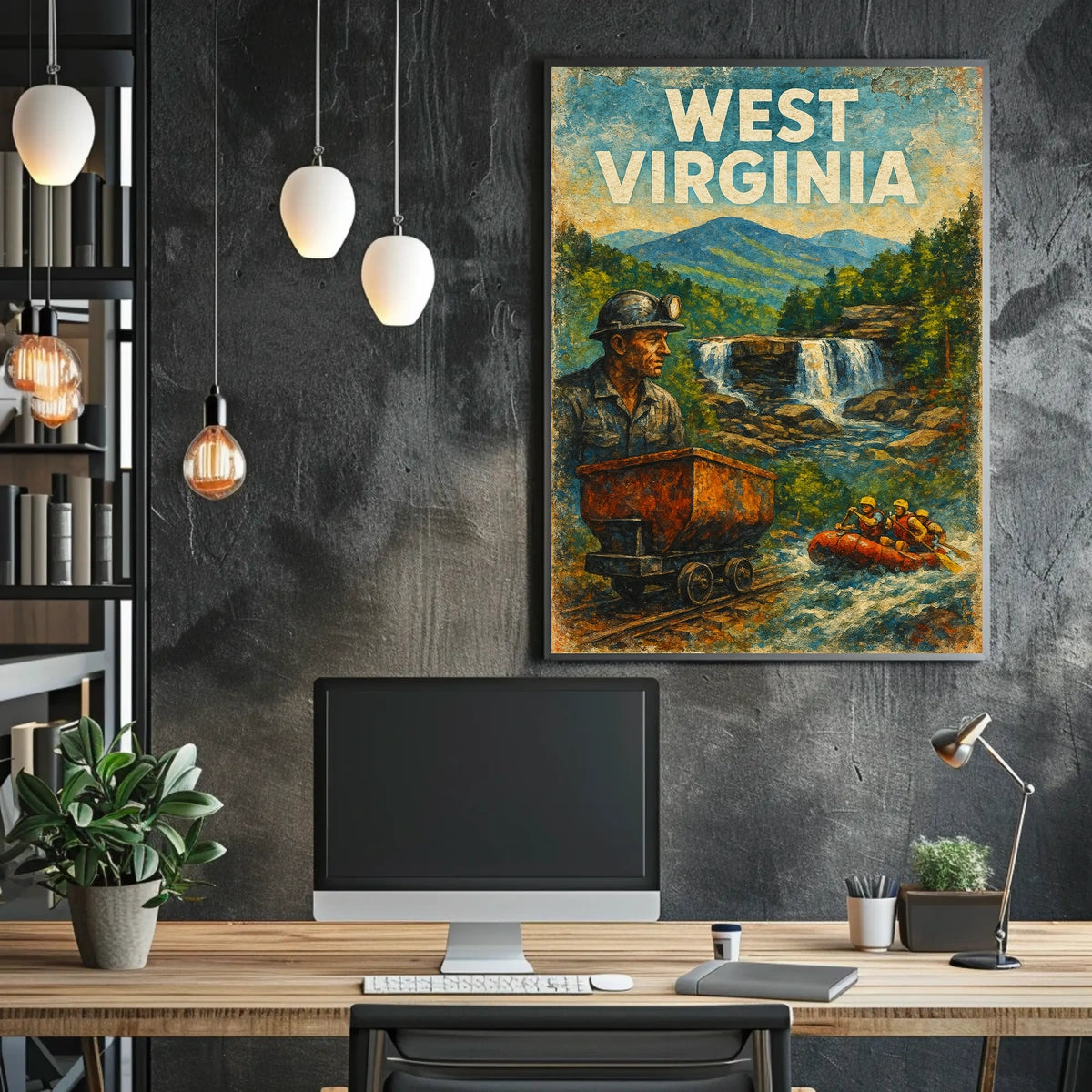 West Virginia Adventure Poster