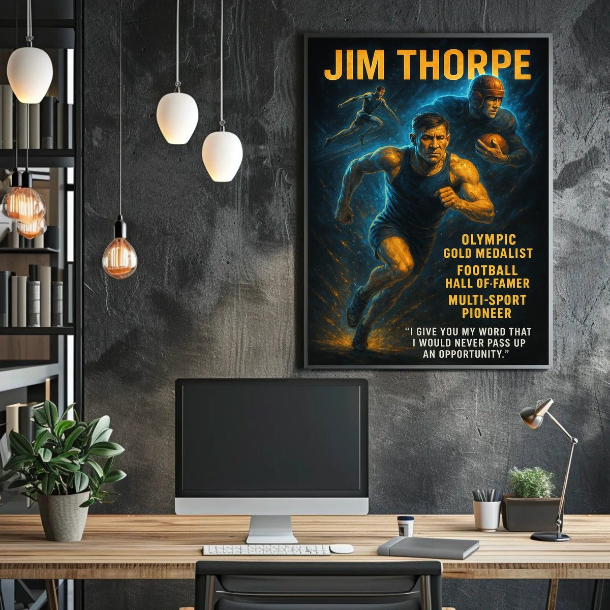Celebrating a Legend Jim Thorpe Poster