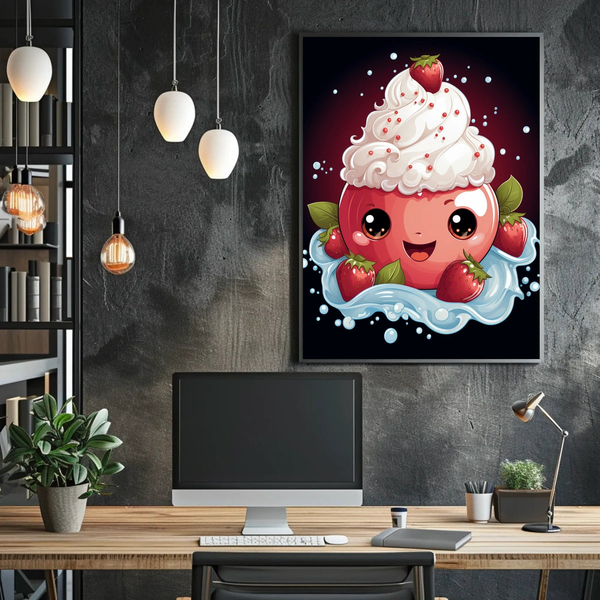 Sweet Delight Poster Whimsical Dreamscape Wall Art Print