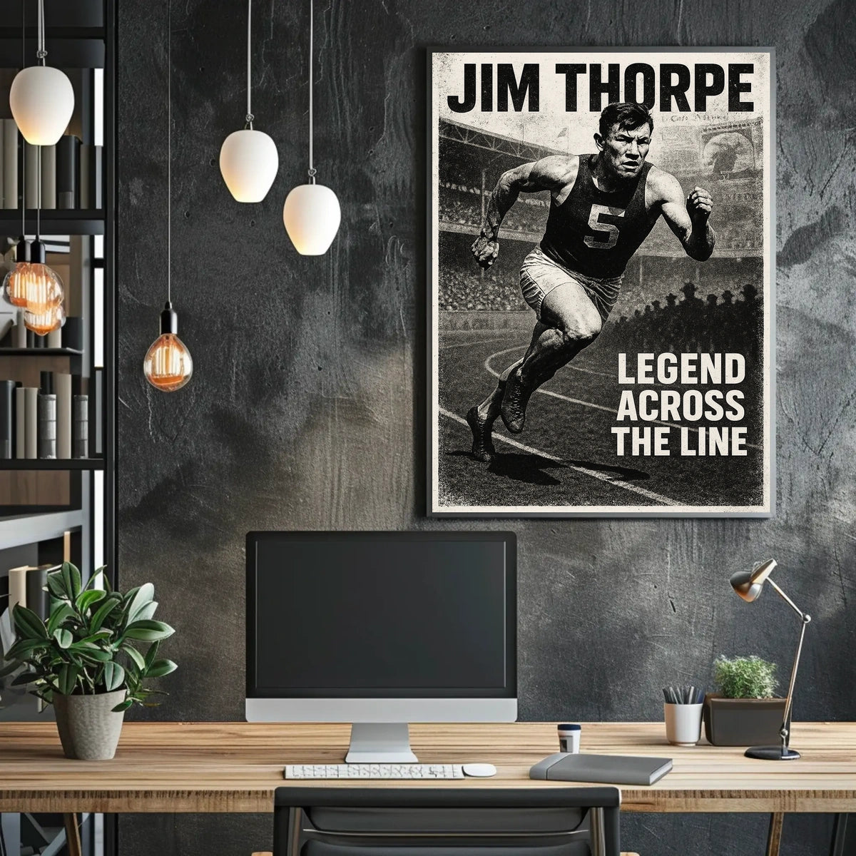 Legend Across the Line Jim Thorpe Poster