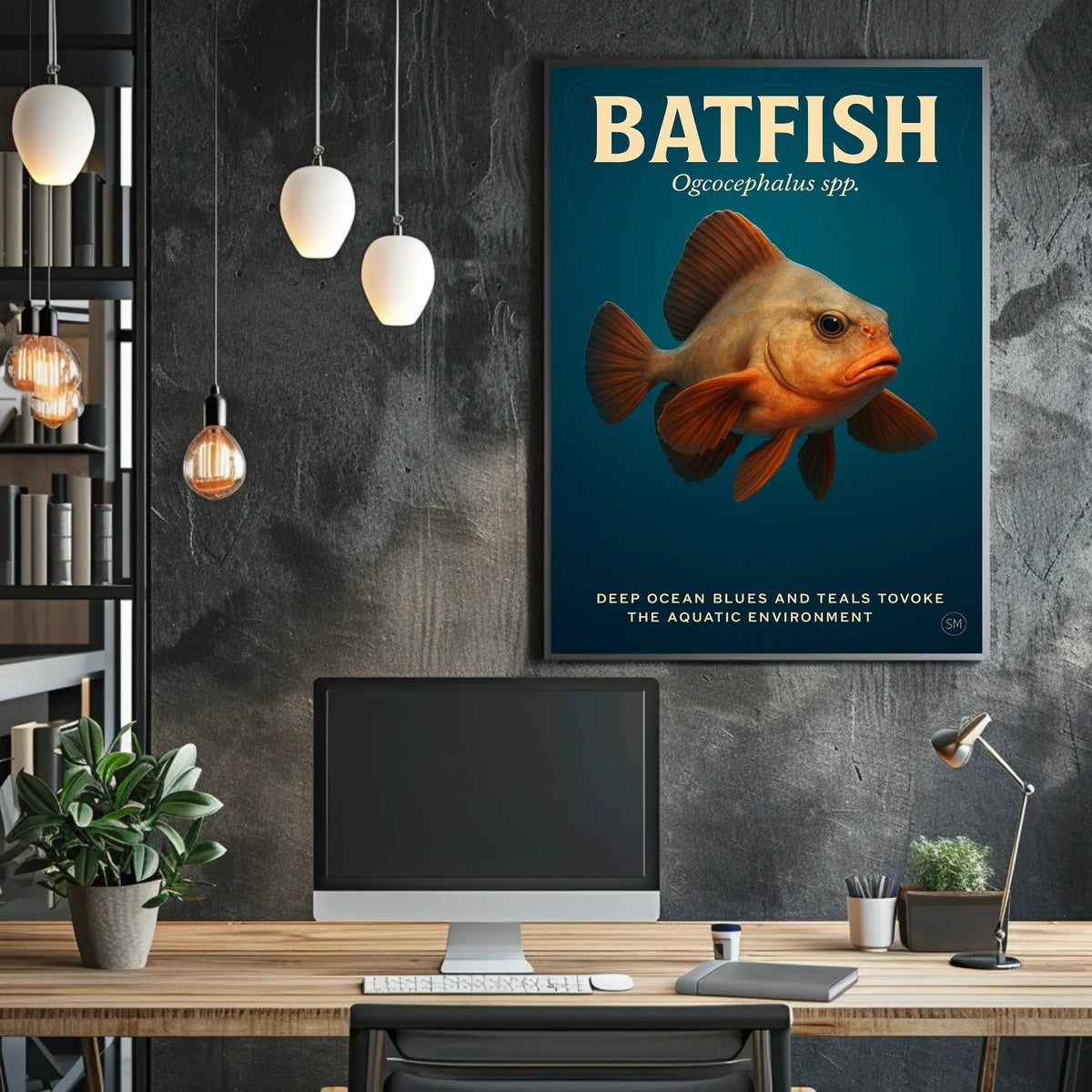 Batfish Deep Ocean Wonders Poster
