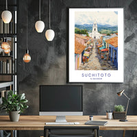 Vibrant Streets of Suchitoto Poster PosterGoat
