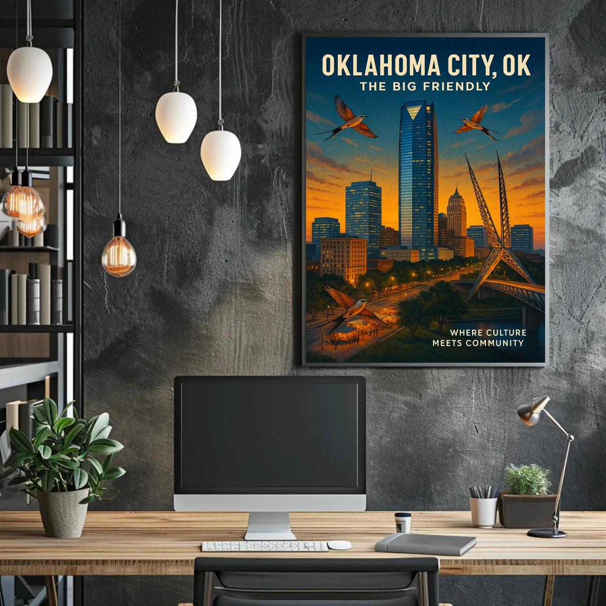 Oklahoma City The Big Friendly Poster