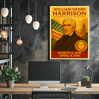 William Henry Harrison 9th President Poster