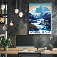 Wrangell–St. Elias Dawn Landscape National Park Poster