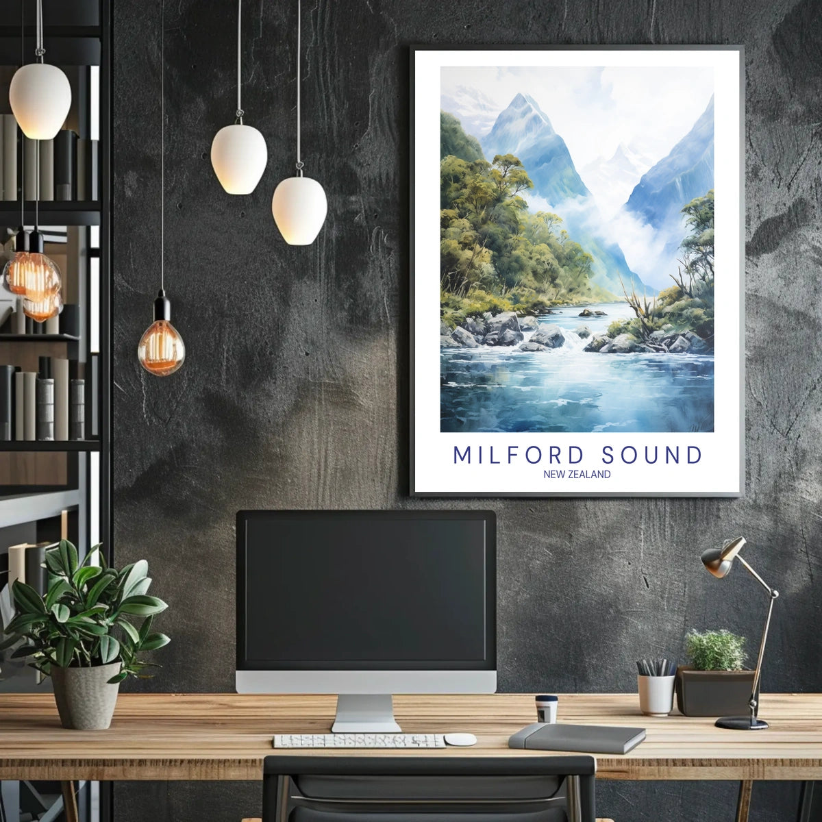Milford Sound New Zealand Poster