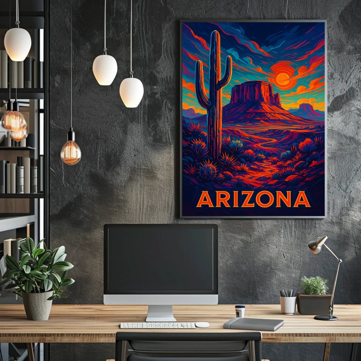 Arizona Desert Landscape Poster