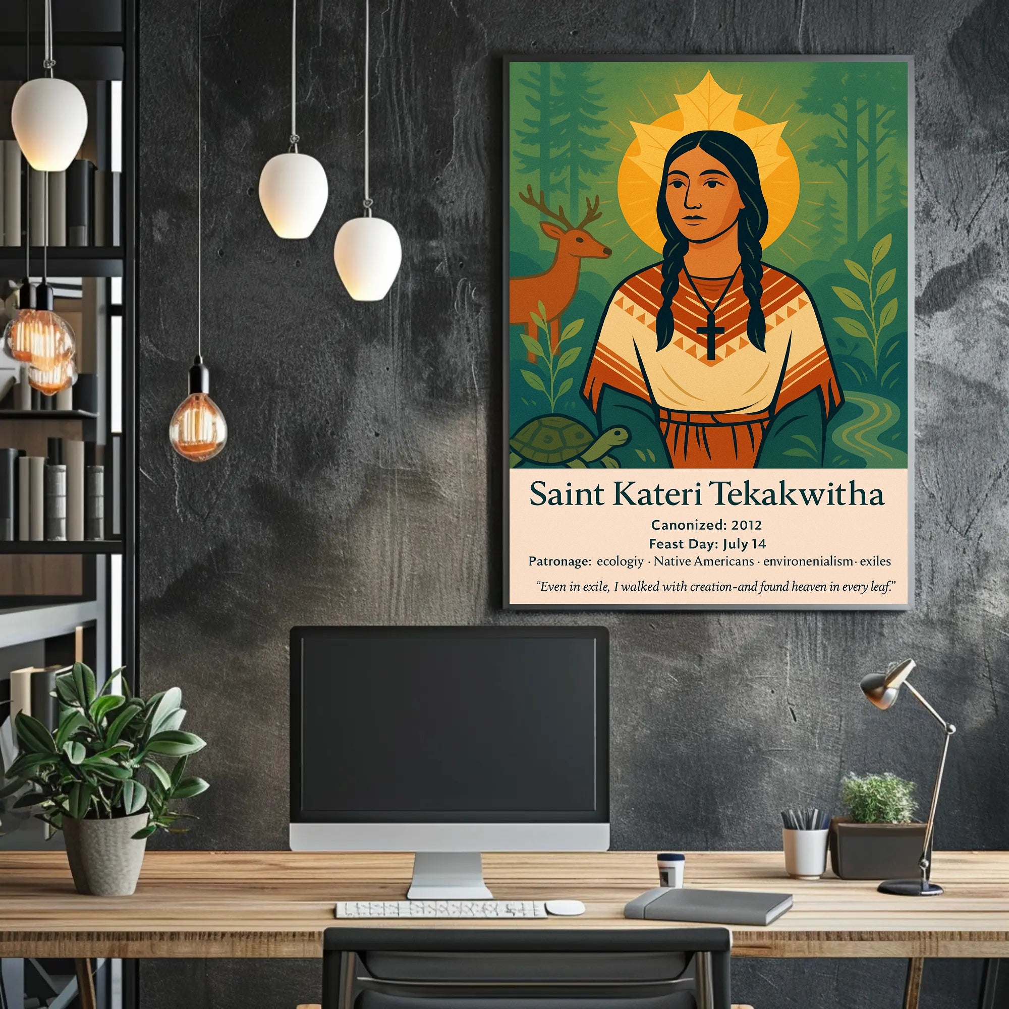 Saint Kateri Tekakwitha Poster PosterGoat