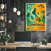 Tropical Adventure Awaits Comoros Travel Poster PosterGoat
