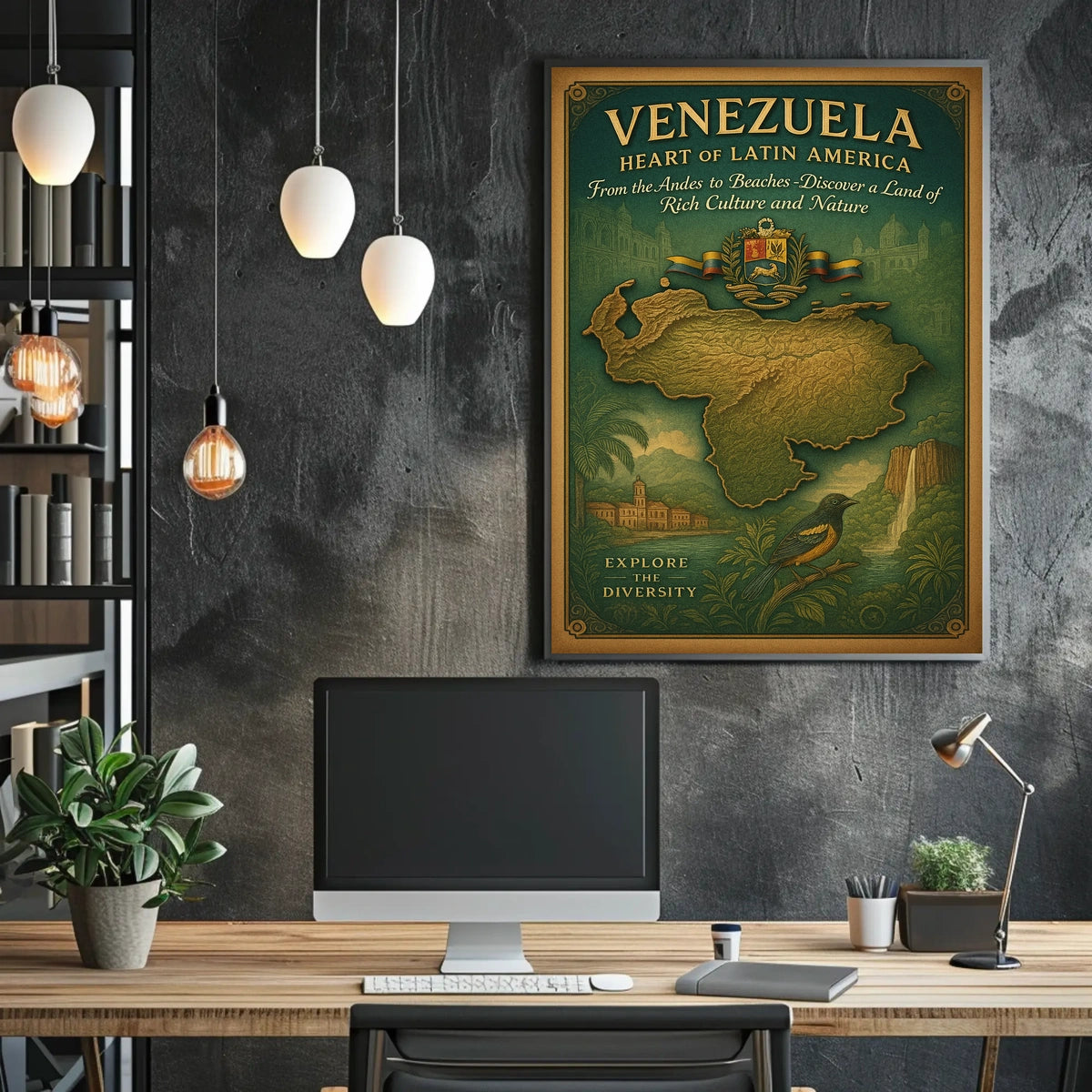Venezuela Heart Of Latin America Poster