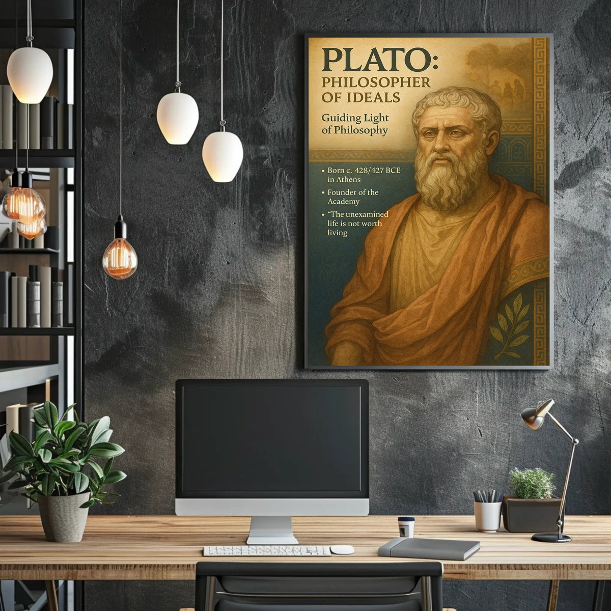 Plato Philosopher of Ideals Poster