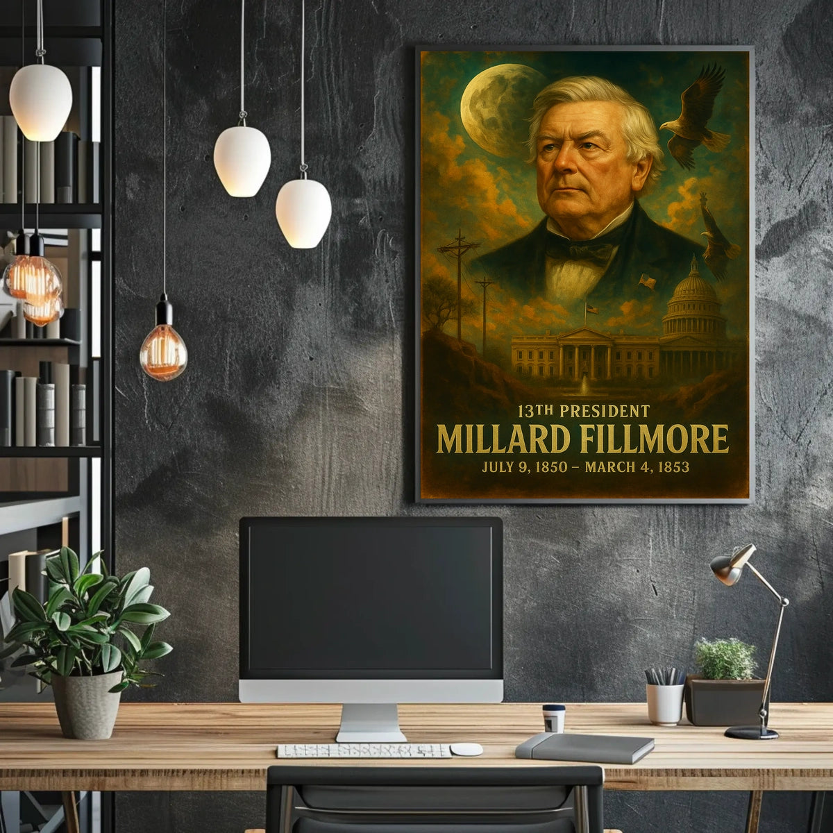Millard Fillmore Heritage Neoclassical Realism Poster