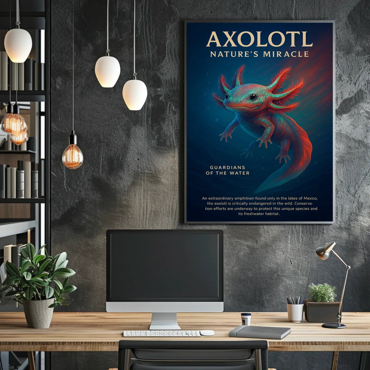 Axolotl Natures Miracle Poster