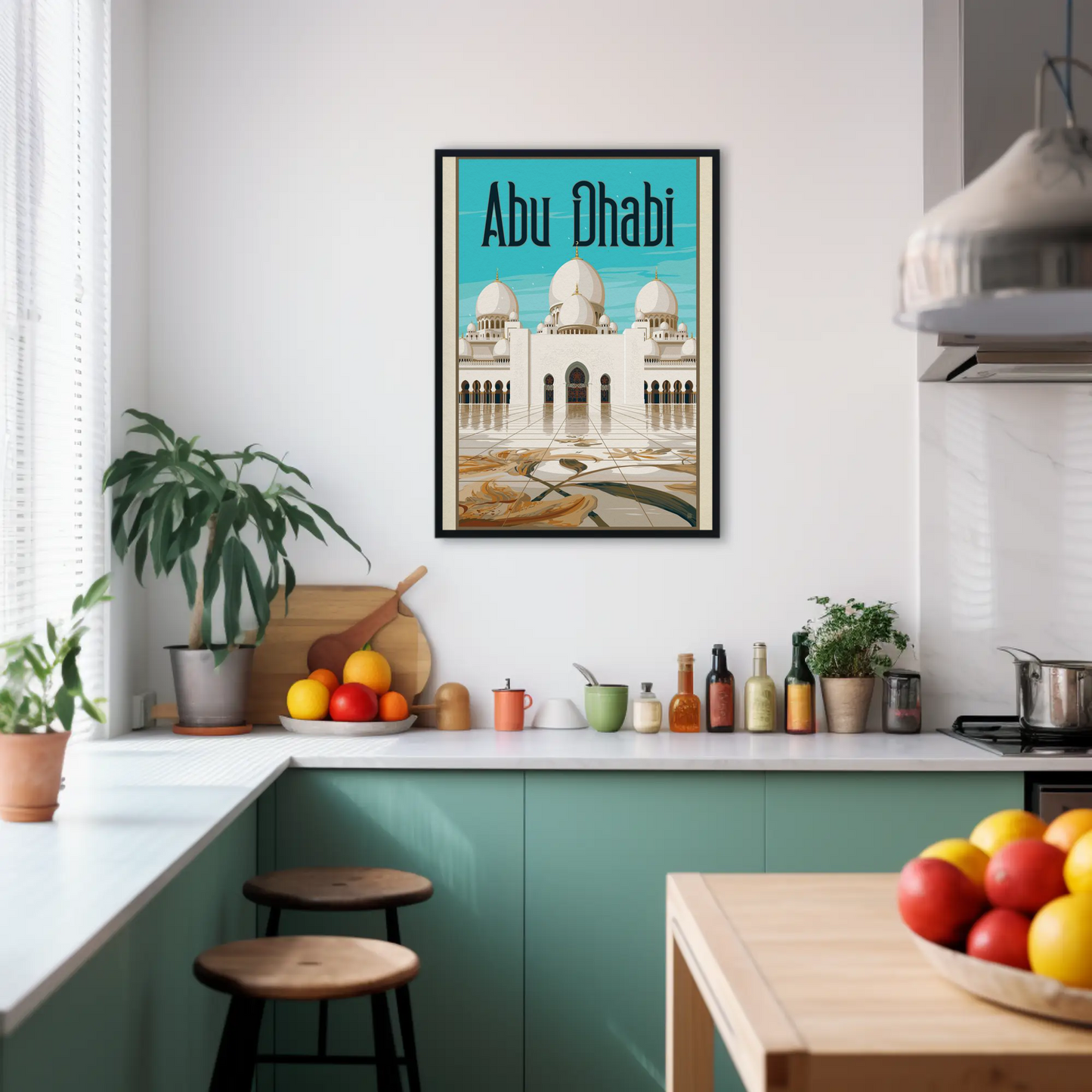 Abu Dhabi Vintage Poster