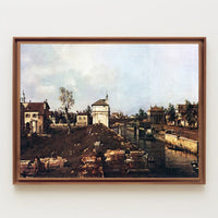 Italian Canal Scene: Nostalgic 18th Century Urban or Cityscape Poster