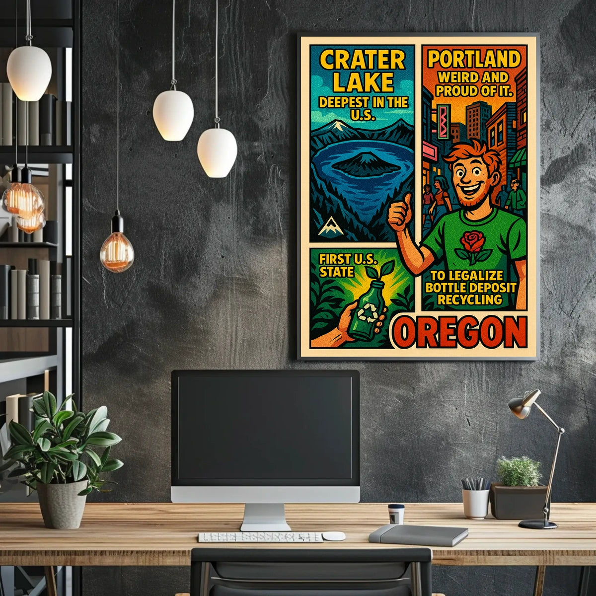 Oregon Highlights Poster