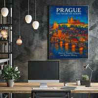 Prague The Heart of Europe Poster