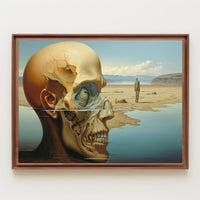 Surreal Desert Skull Fantasy Art Poster
