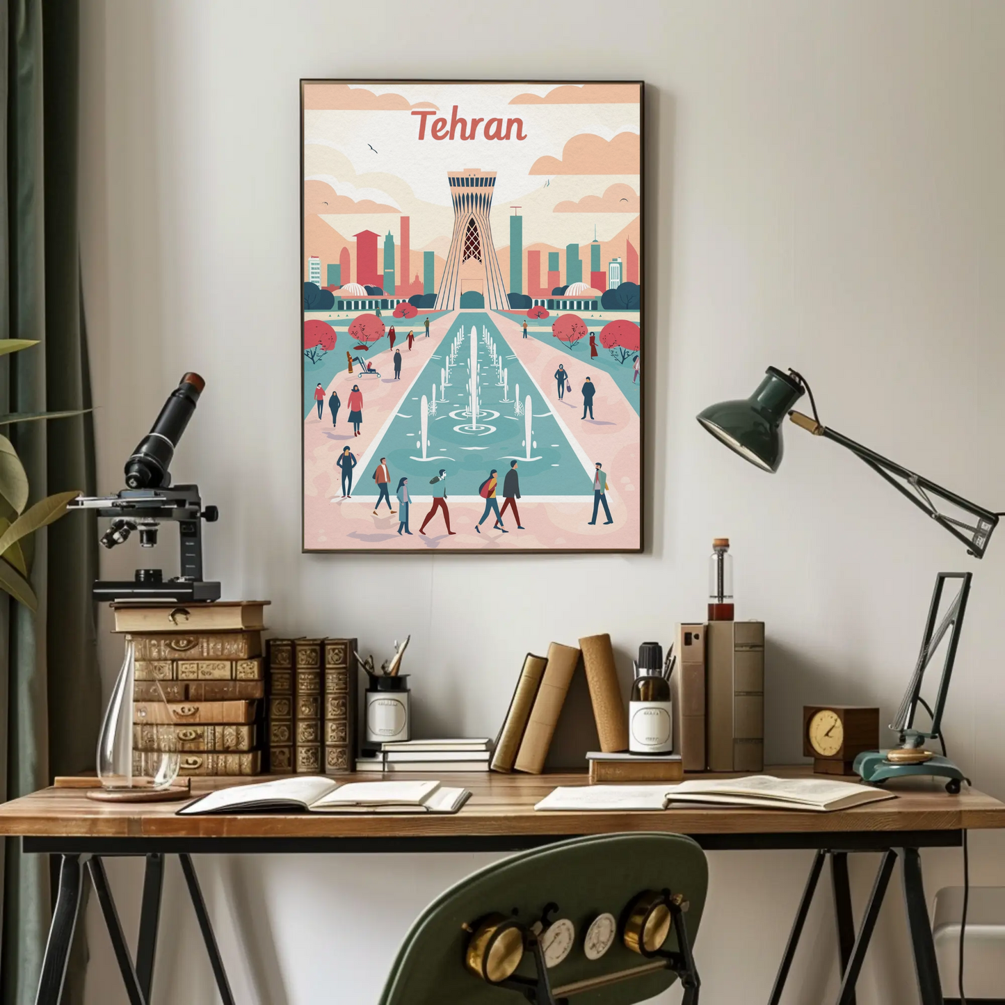 Tehran's Urban Vibes Poster