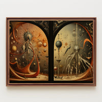 Surreal Alien Landscapes Futuristic Sci-Fi Poster