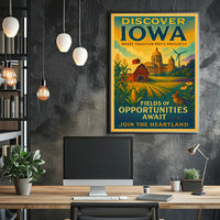 Discover Iowa Fields of Opportunities Poster