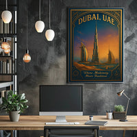 Dubai, UAE Where Modernity Meets Tradition Poster