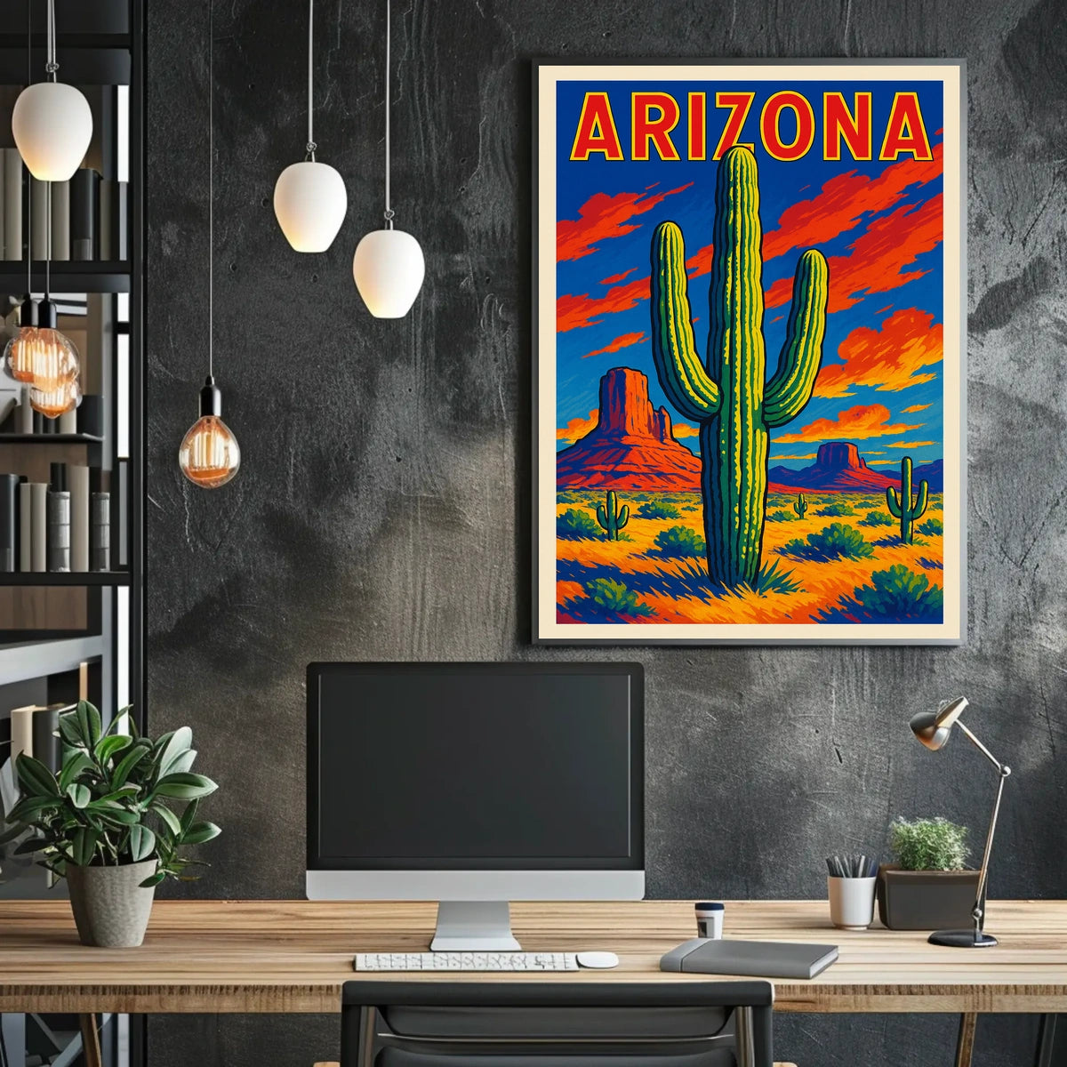 Arizona Desert Landscape Poster